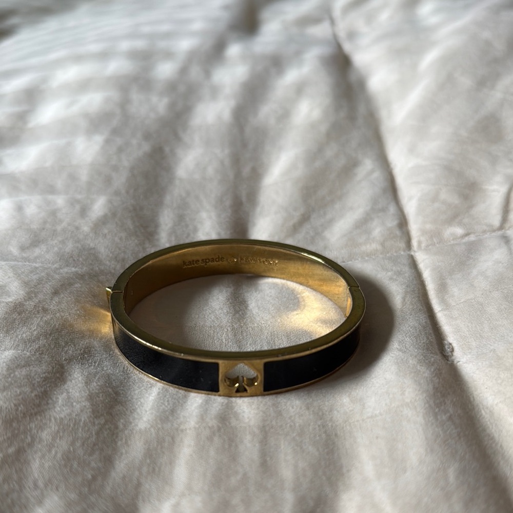 Kate Spade Black and Gold Bangle Bracelet